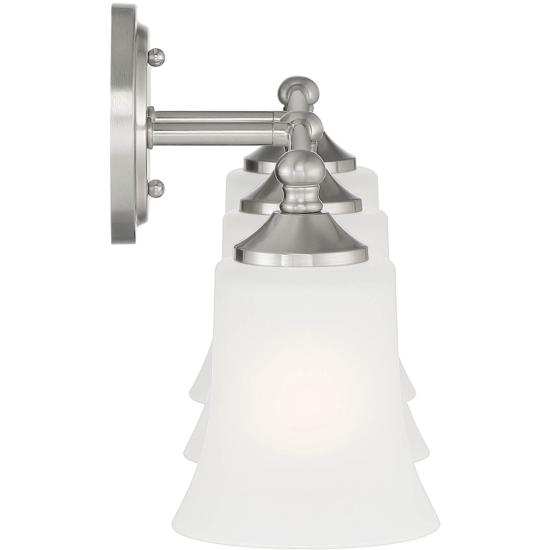 Bronson 3 Light 23 inch Brushed Nickel Vanity Light Wall Light